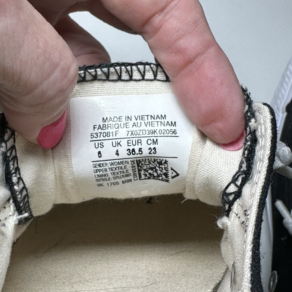 Converse CT All Star Shoreline 537081F Black Casual Shoes Sneakers Womens Size 6 - Picture 8 of 8